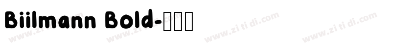 Biilmann Bold字体转换